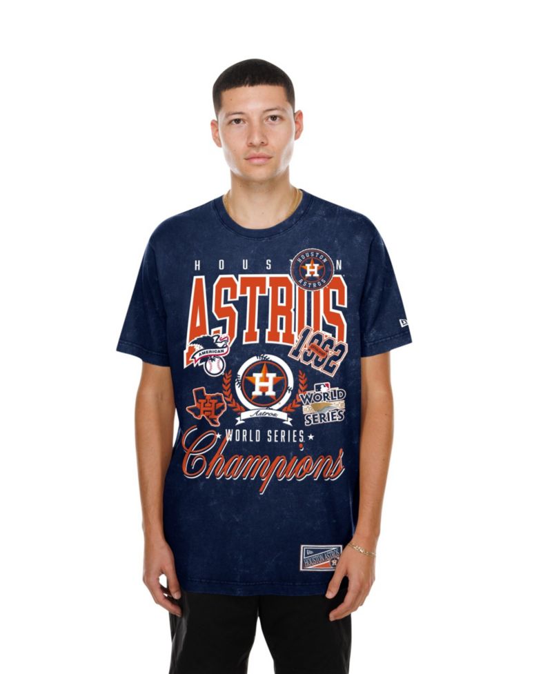 Men's Navy Houston Astros Mineral Wash T-Shirt