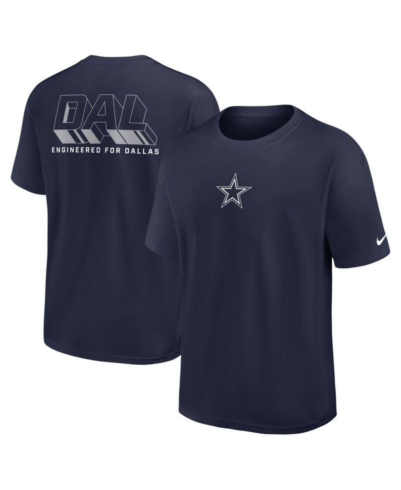 Men's Navy Dallas Cowboys Dominate the Game Essential Max90 T-Shirt