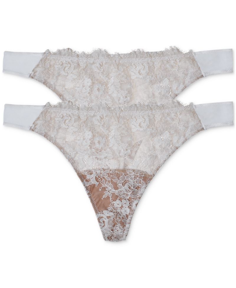 Women's Entice Front Lace Thong 3 Pack