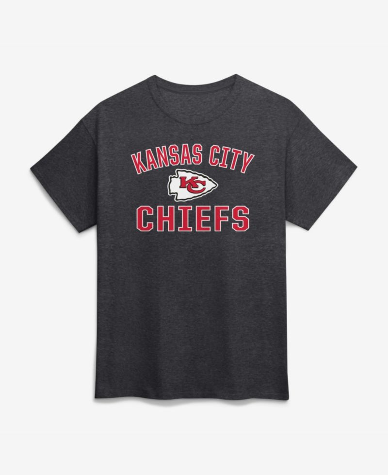 Men's Charcoal Kansas City Chiefs Cotton Victory Arch T-Shirt