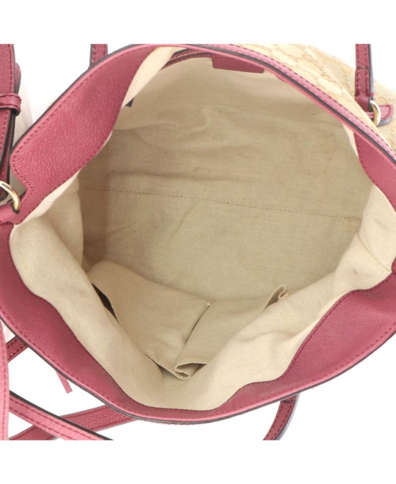 Medium Bree Convertible Top Handle Bag GG Canvas with Leather