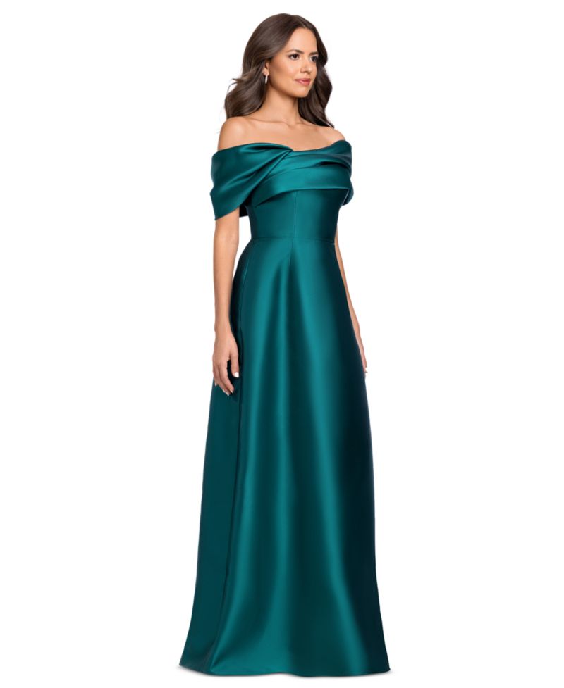 Women's Off-the-Shoulder A-Line Gown