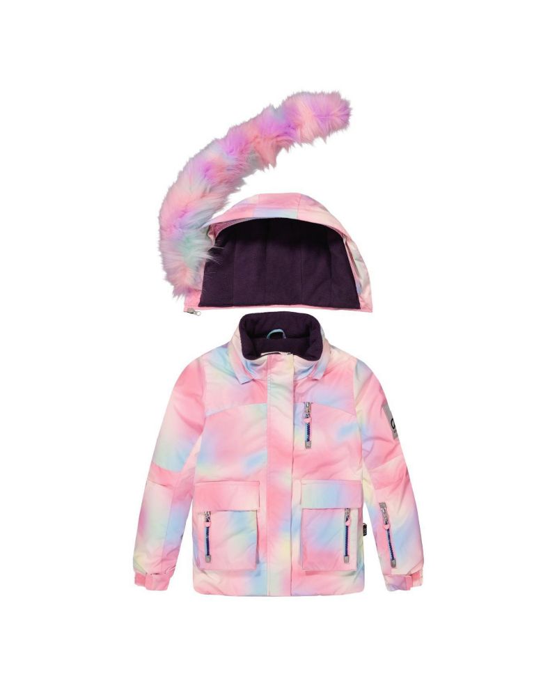 Big Girls Girl(6-14) Two Piece Play Snowsuit Multicolored with Unicorn Print Pants
