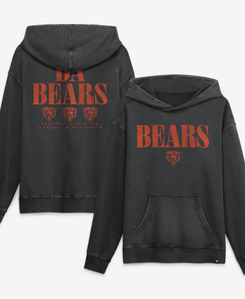 Men's Black Chicago Bears Relaxed Intense Rivalry French Terry Hoodie