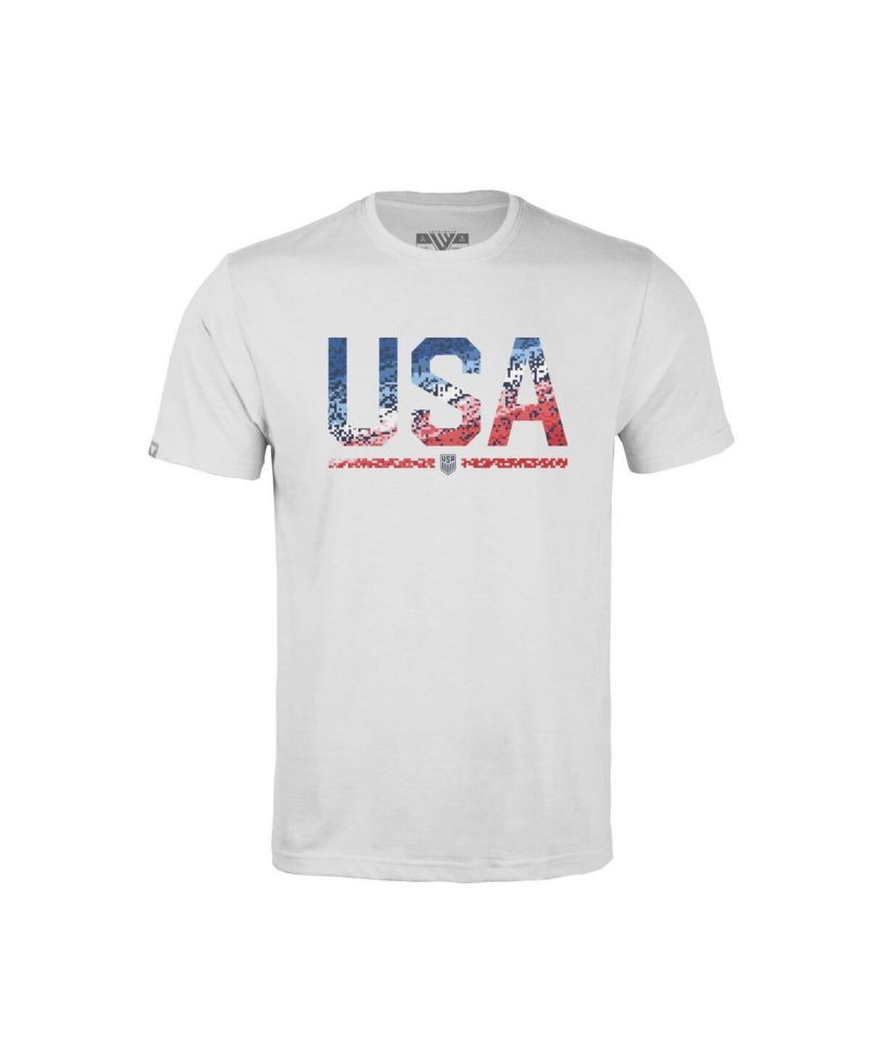 Big Boys and Girls White USMNT Little Richmond T-Shirt