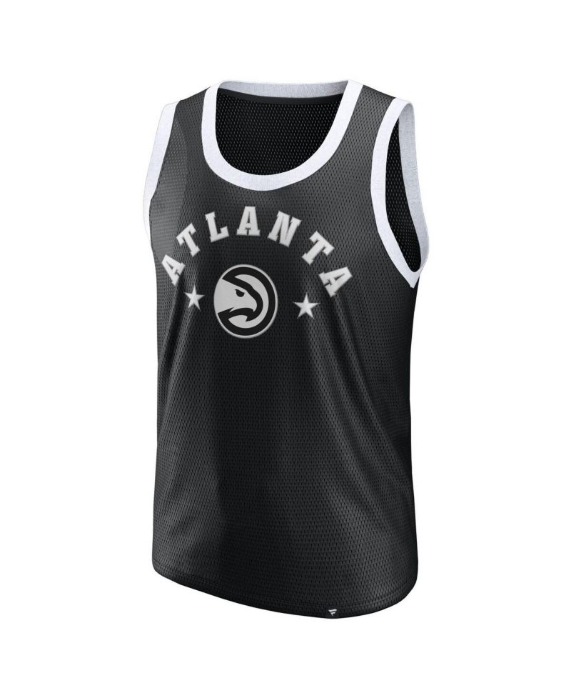 Men's Black Atlanta Hawks Mesh Tank Top