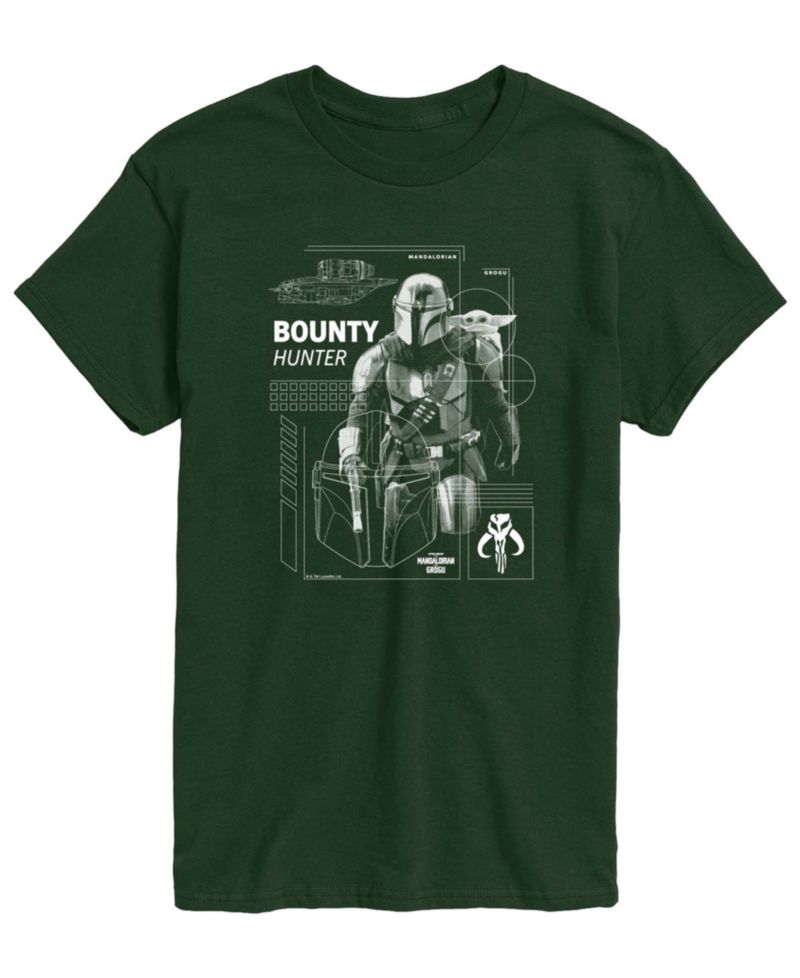 Men's The Mandalorian & Grogu Bounty Hunter Graphic T-Shirt