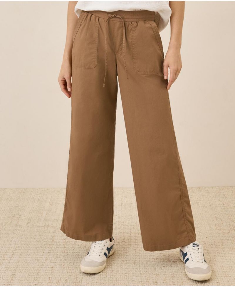 Women's Organic Cotton Monterey Poplin Wide Leg