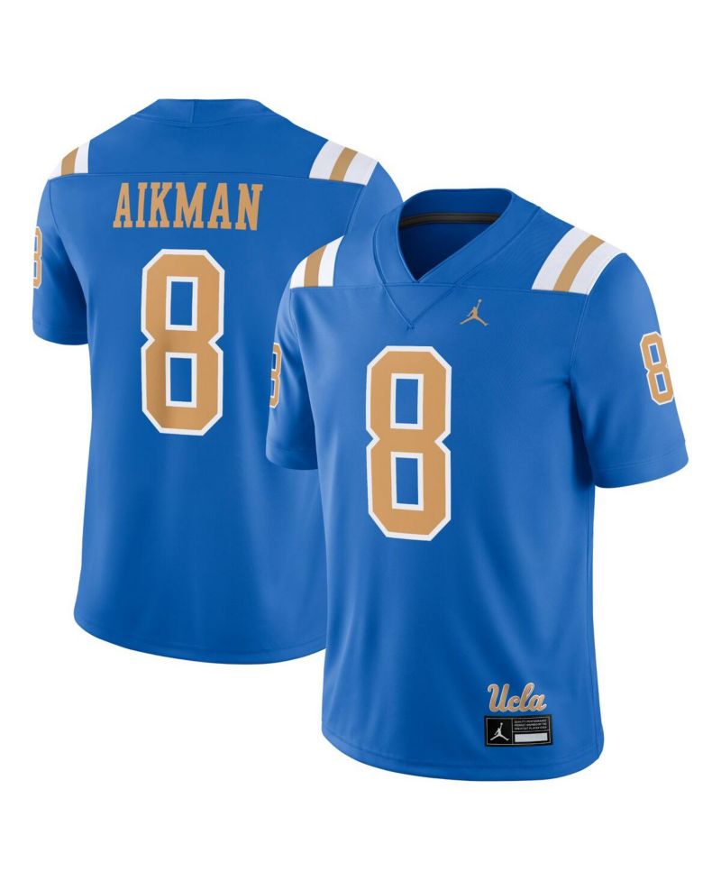 Men's Troy Aikman Blue UCLA Bruins Player Game Jersey