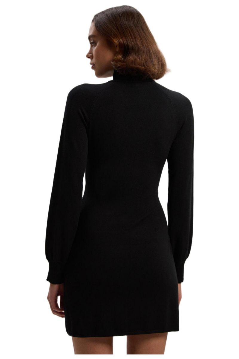 Women's Viscose Blend Popper Knit Mini Dress