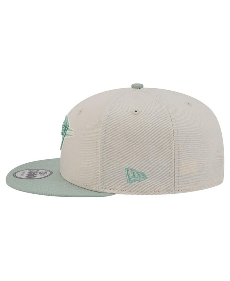Men's Cream/Light Green Oklahoma City Thunder Color Pack 9FIFTY Snapback Hat