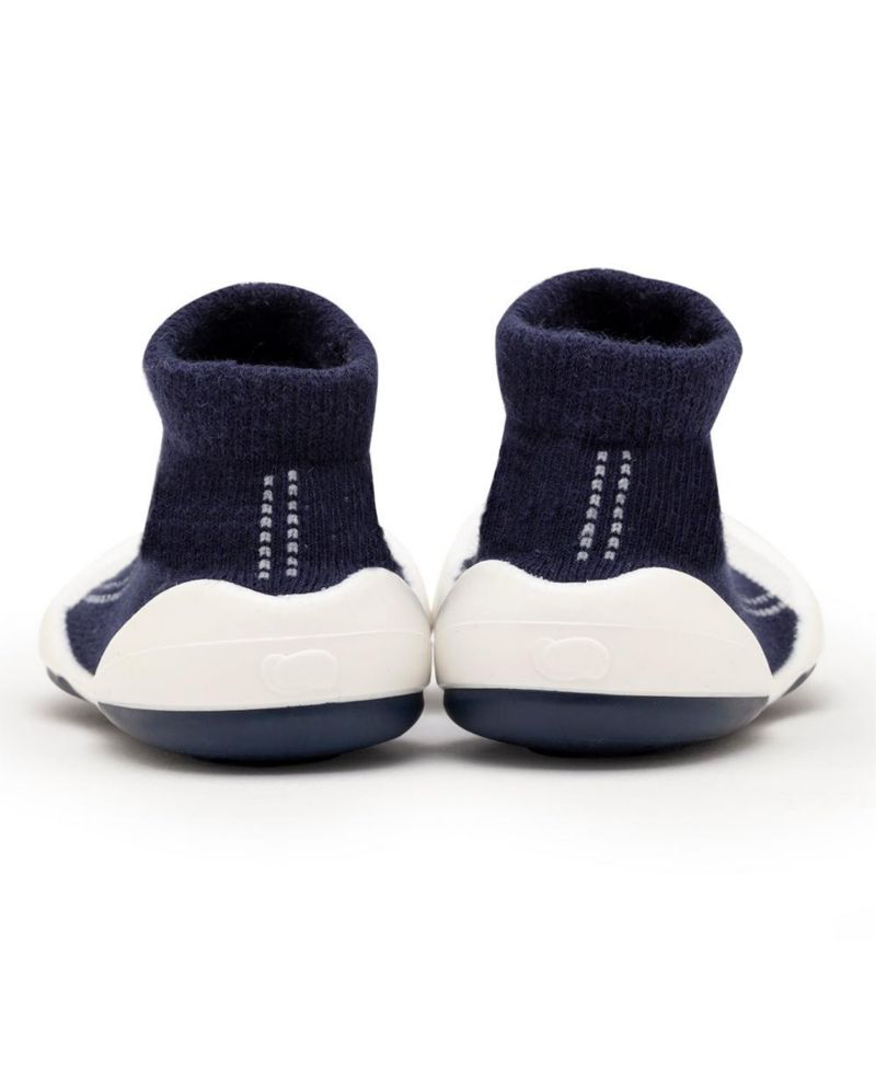 Infant Girl Boy First Walk Sock Shoes Sneakers - Navy