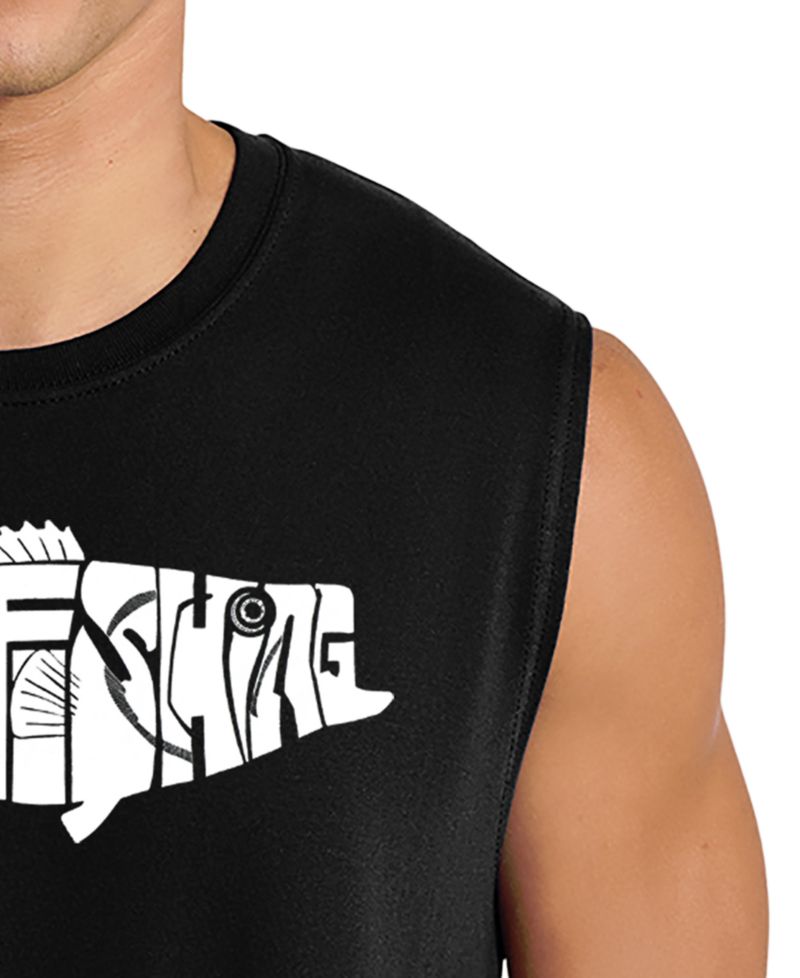 Men's Gone Fishing Graphic Tank Top