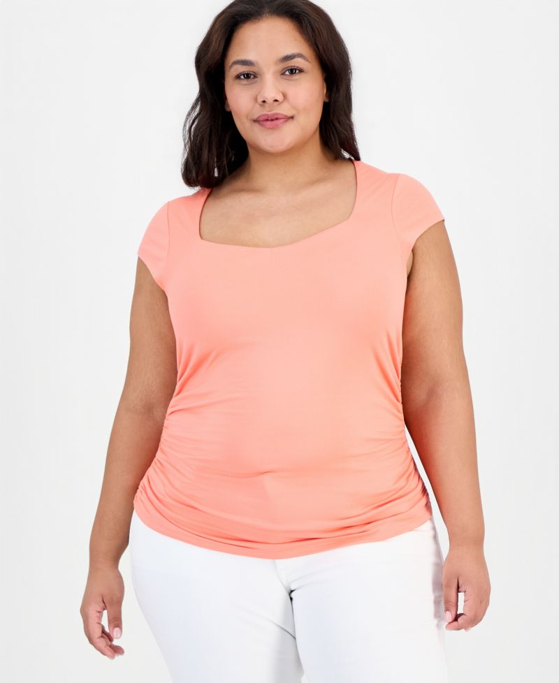 Trendy Plus Ruched Top