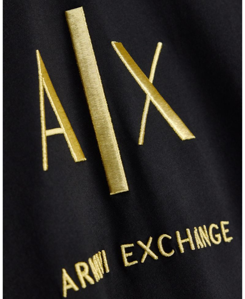 Men's Black And Gold Slim T-Shirt