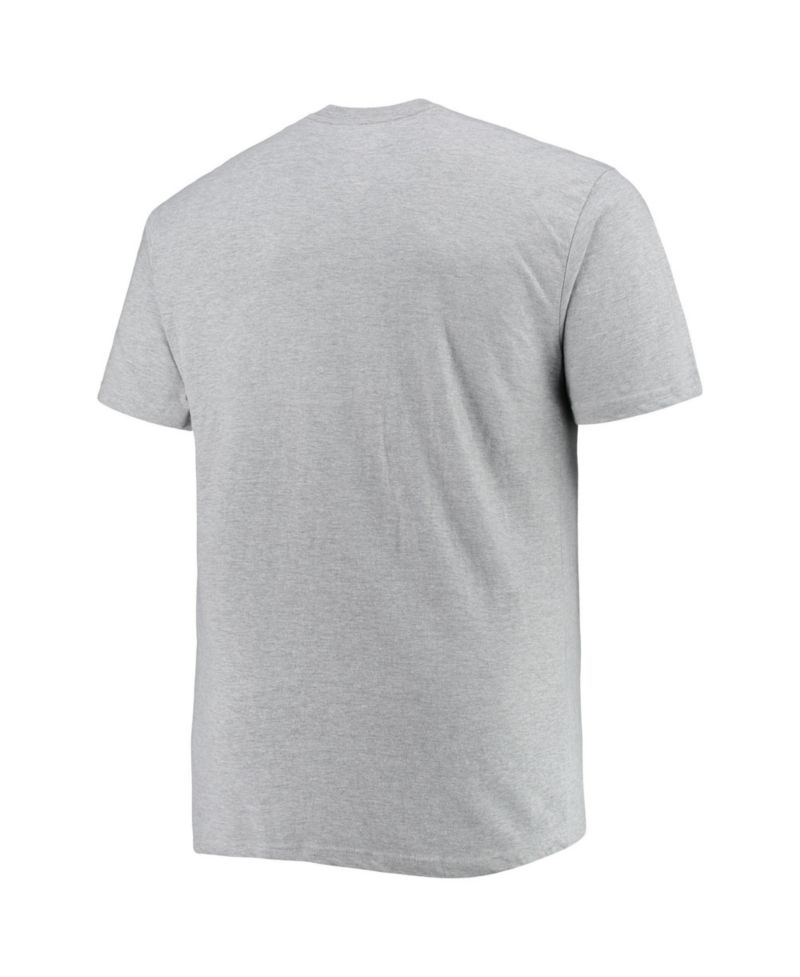 Men's Heathered Gray New York Knicks Big & Tall Heart & Soul T-Shirt