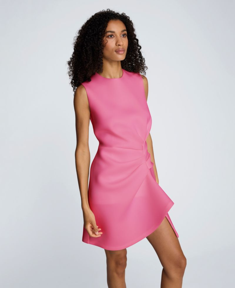 Women's Drape Pleated Short Dress