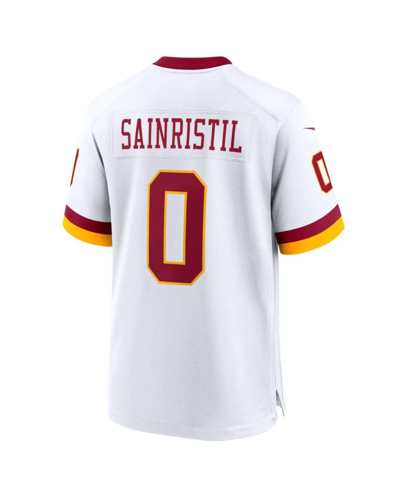 Men's Mike Sainristil White Washington Commanders Game Super Bowl Era Jersey