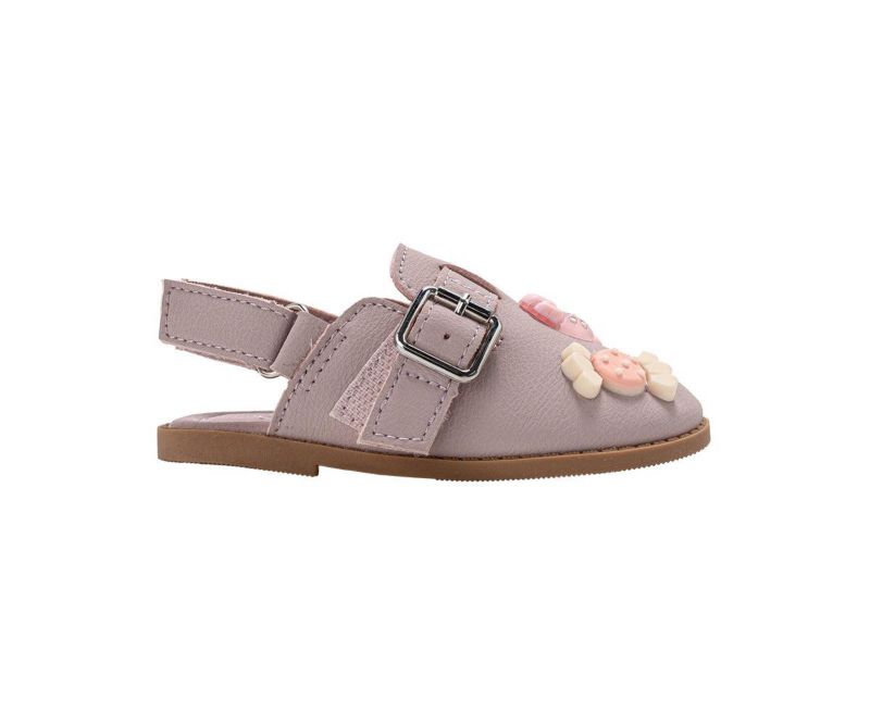 Little Girls Girl's Fashion Mule Sandals - Dressy Shoes with Playful Charm Details