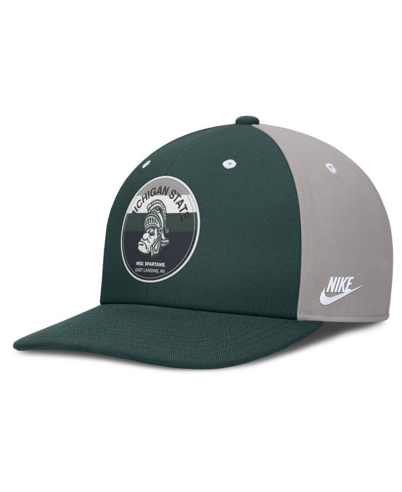 Men's Green/Gray Michigan State Spartans Prep Pro Performance Snapback Hat