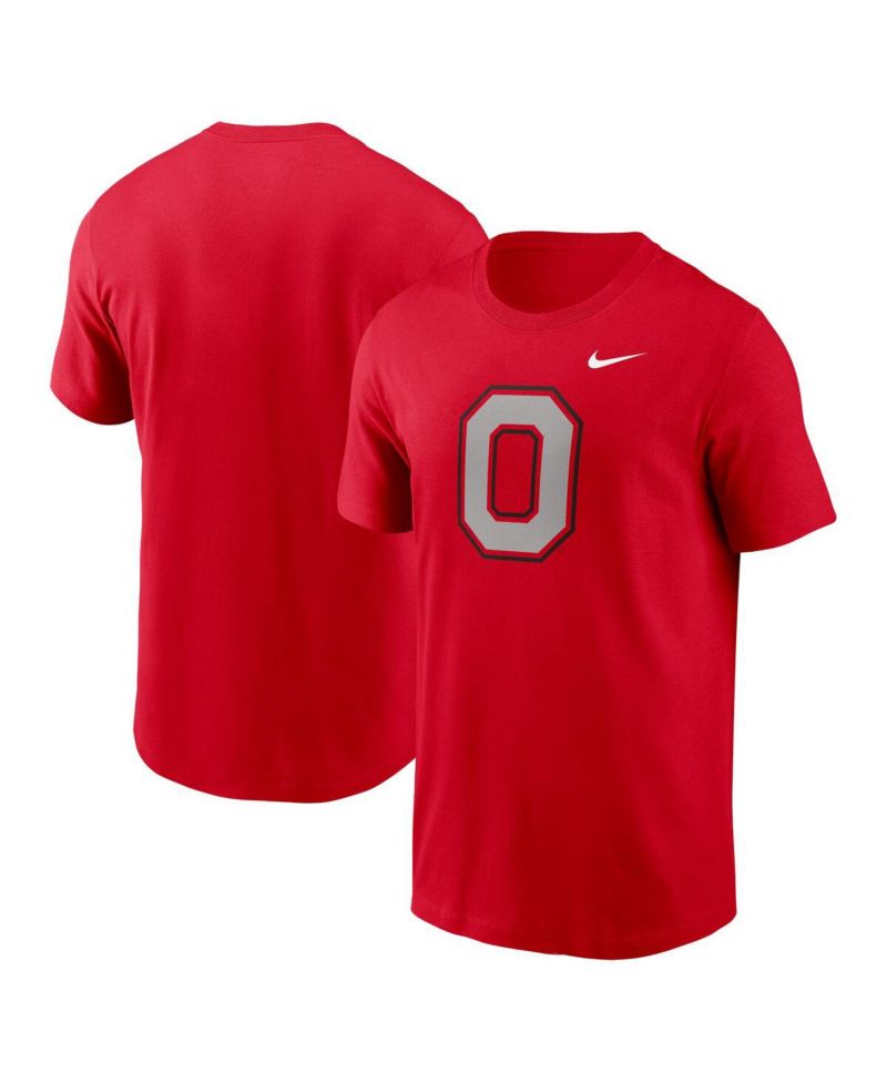 Men's Scarlet Ohio State Buckeyes Primetime Evergreen Alternate Logo T-Shirt