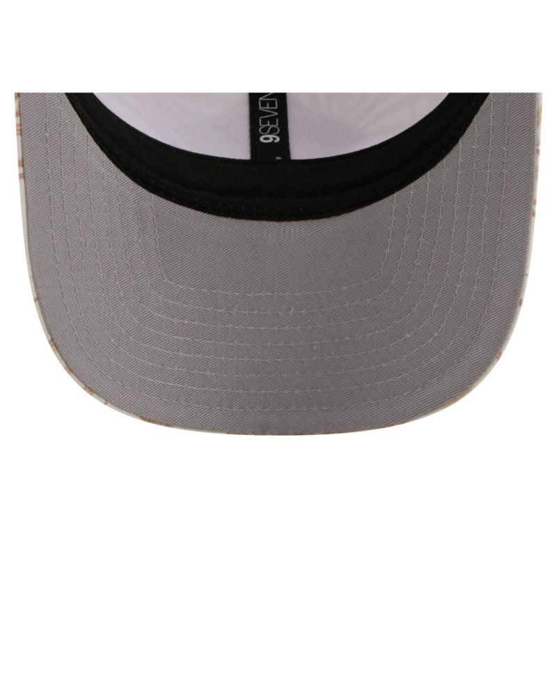 Men's Tan Miami Dolphins Tonal Palm COOLERA 9SEVENTY Adjustable Trucker Hat