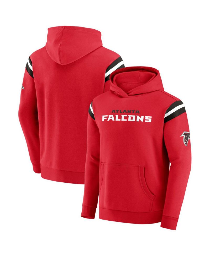 Darius Rucker Collection by Men's Red Atlanta Falcons Football Washed Pullover Hoodie