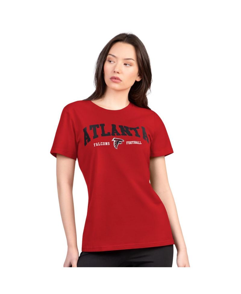 Women's Red Atlanta Falcons Super-Slim Lightweight Winning Crew T-Shirt