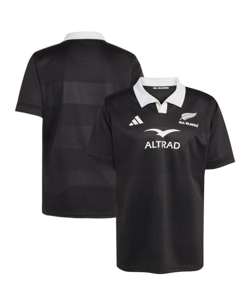 Men's Black New Zealand Rugby 2025/26 Home Replica Jersey