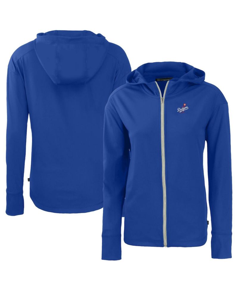 Women's Royal Los Angeles Dodgers Daybreak Eco Full-Zip Hoodie Jacket