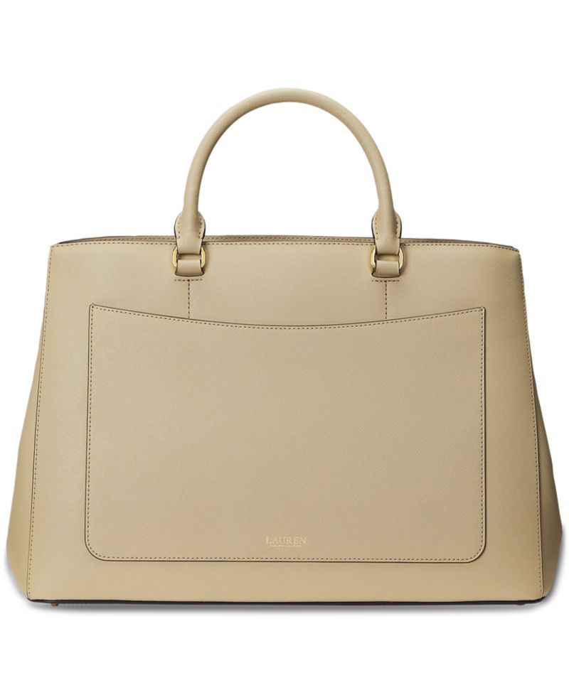 Hanna Large Crosshatch Leather Satchel Bag