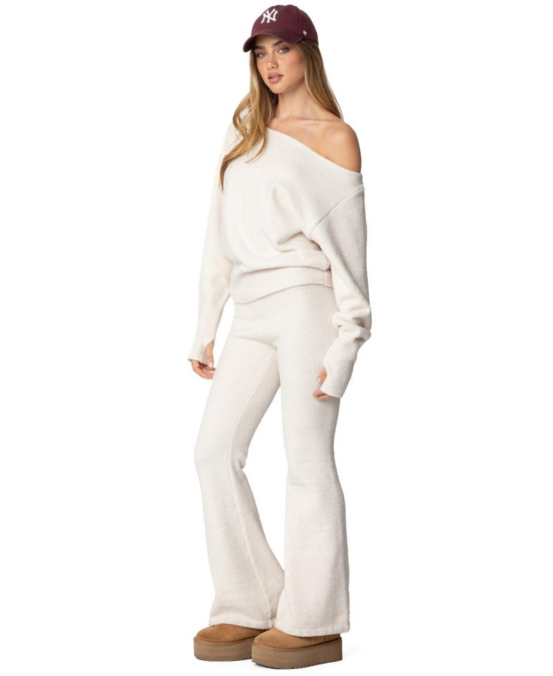 Women's Plush Flared Pants
