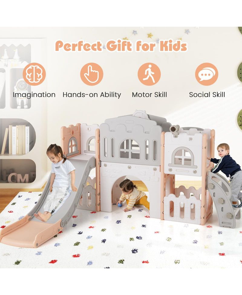 Toddler All-in-One Slide Playset Playground