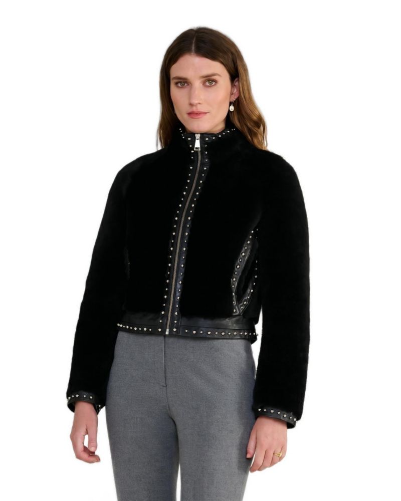 Women's Harper Studded Shearling Jacket
