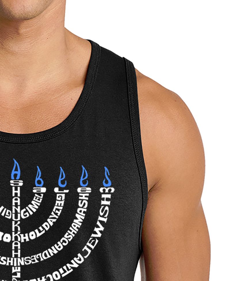 Men's Hanukkah Theme Word Art Tank Top