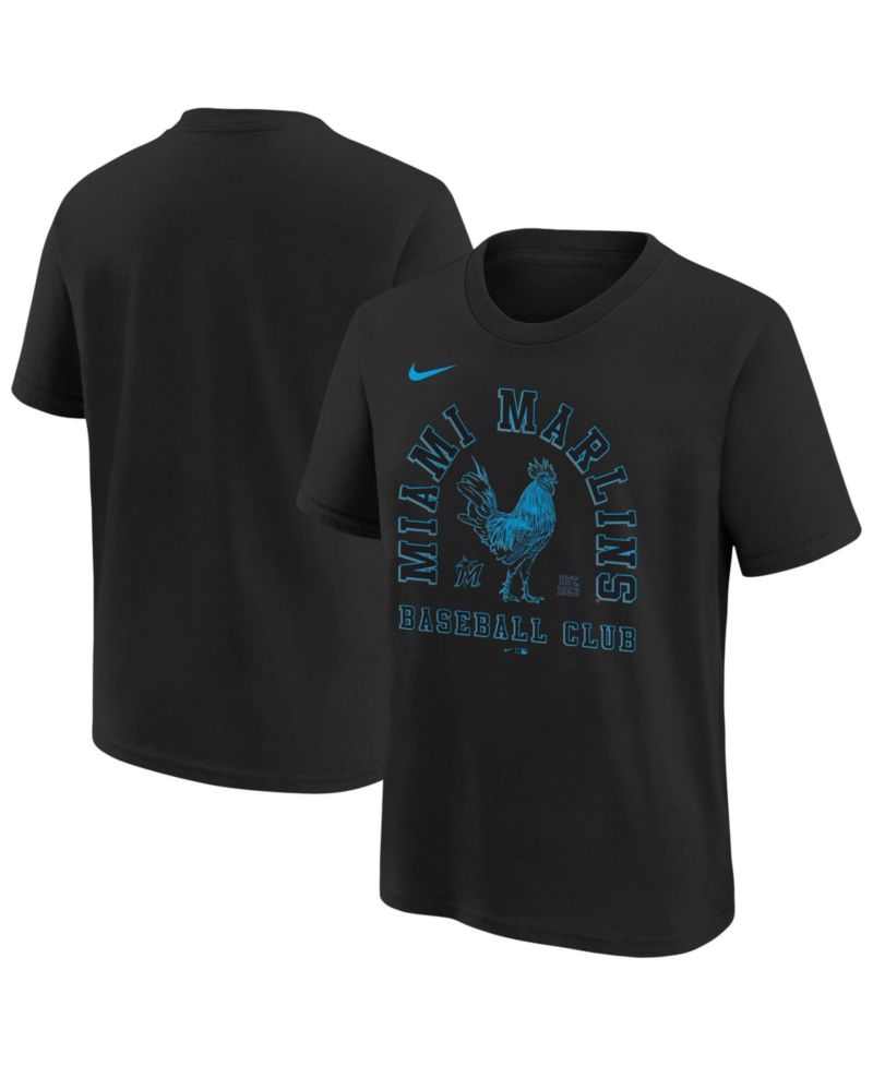 Big Boys and Girls Black Miami Marlins Hometown Collection T-Shirt