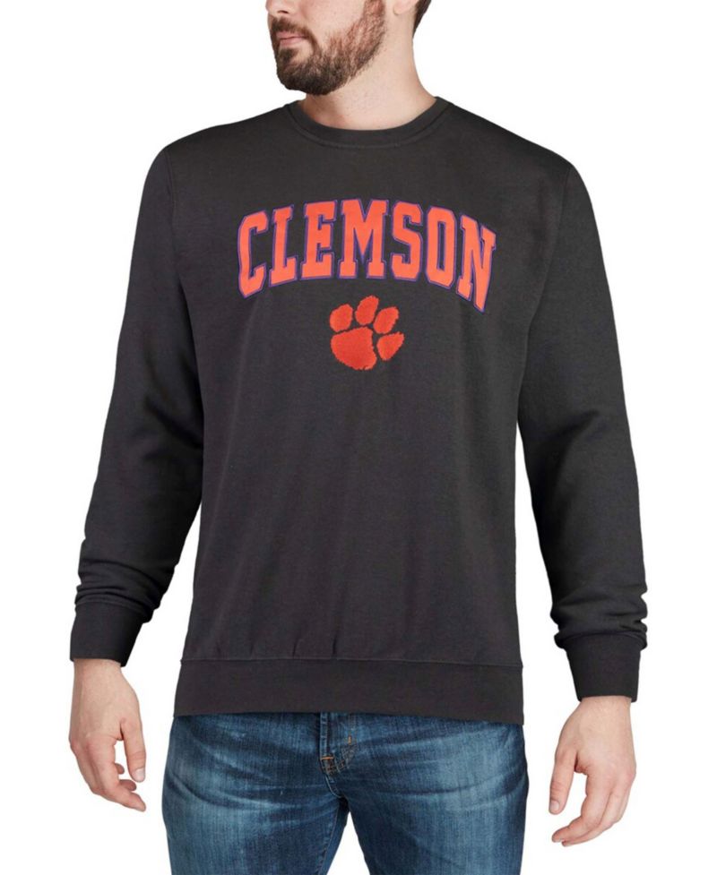 Men's Clemson Tigers Arch & Logo Pullover Sweatshirt