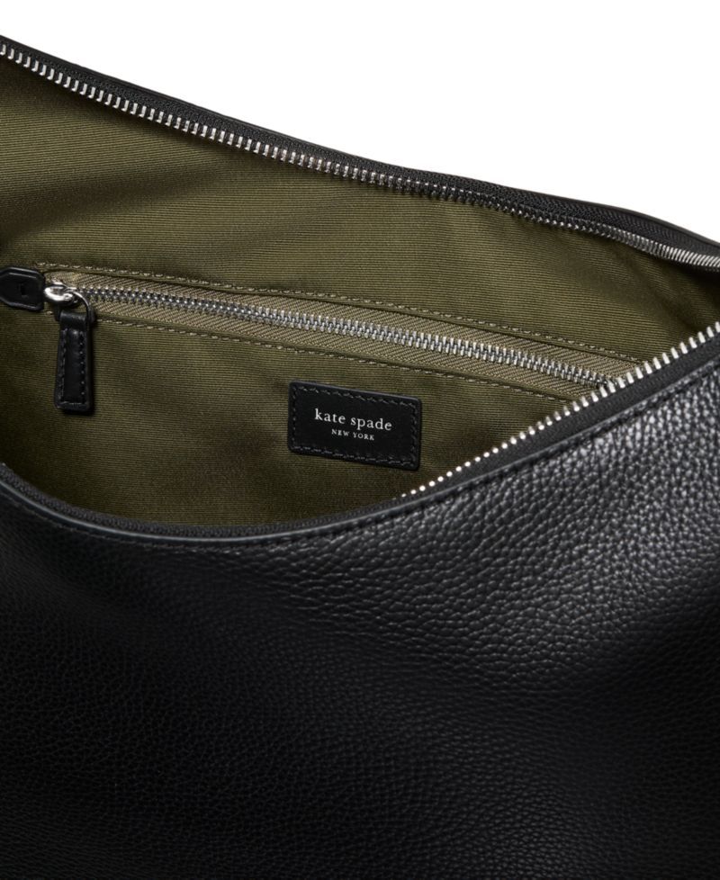 Duo Large Pebbled Leather Crossbody Bag
