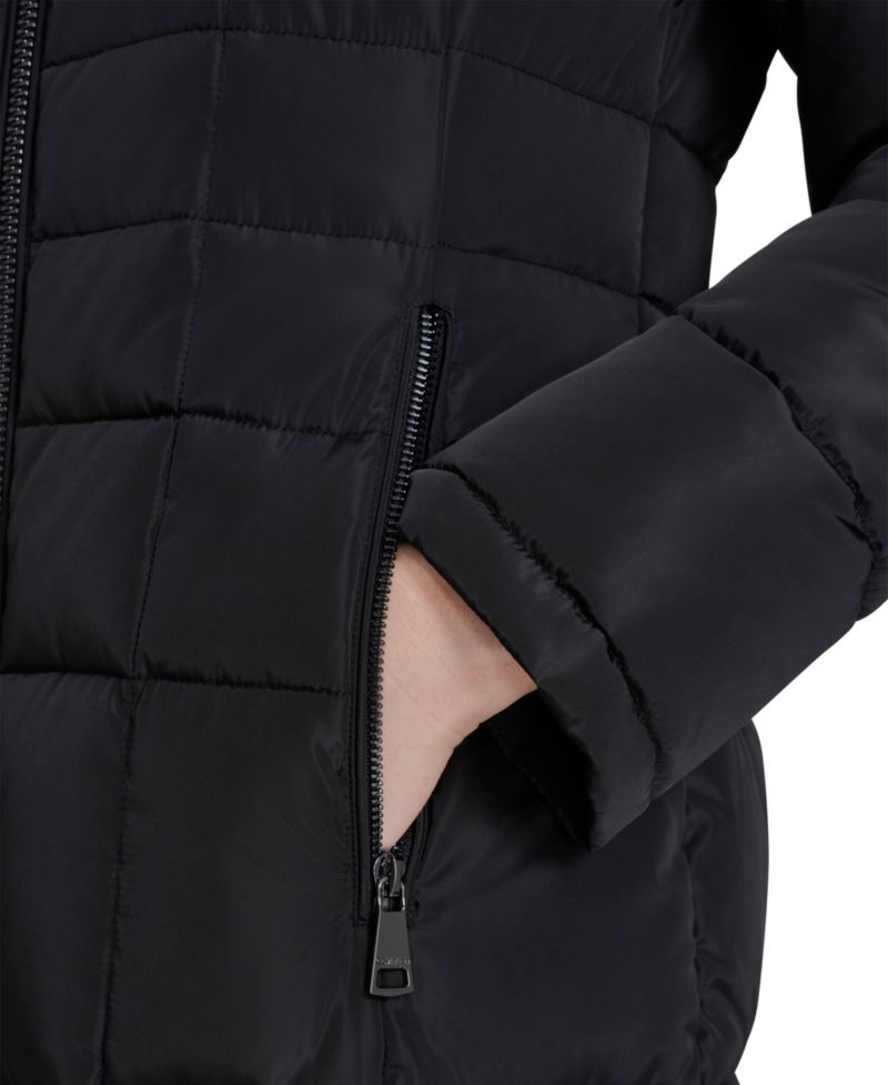 Women's Hooded Stand Collar Puffer Coat