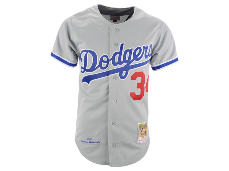 Los Angeles Dodgers Men's Authentic Cooperstown Jersey Fernando Valenzuela