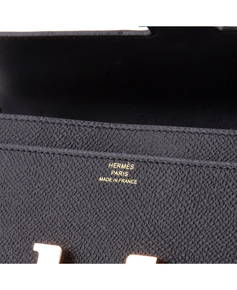 Pre-Owned Hermes Constance To Go Wallet Epsom