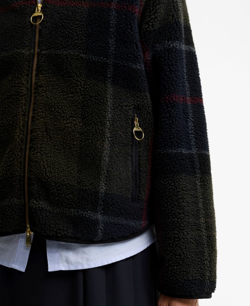 Women's Kirklees Tartan Jacquard Half-Zip Fleece Jacket