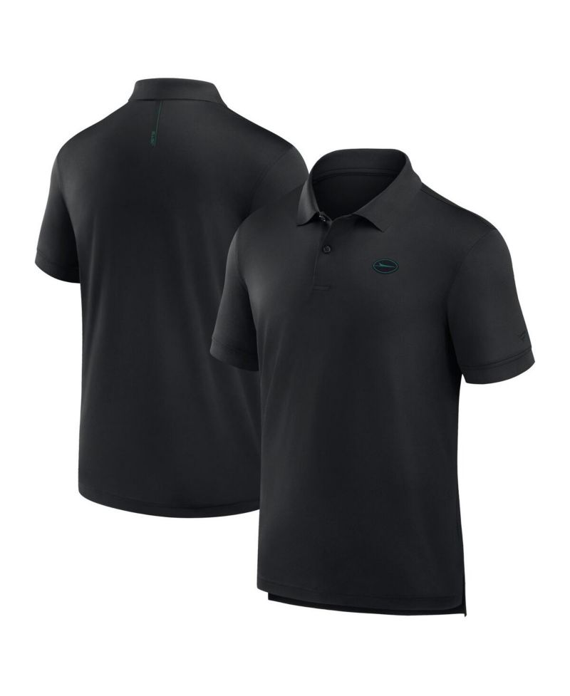 Men's Black New York Jets Front Office Move Mono Polo Shirt