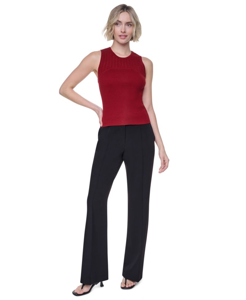Women's Yoke Detail Sleeveless Sweater