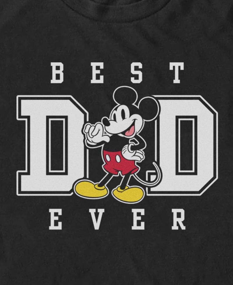 Men's Mickey Best Dad Ever Short-Sleeve T-Shirt