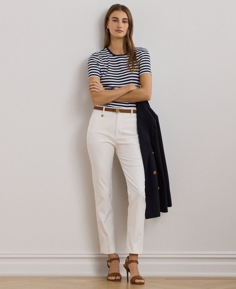 Double-Faced Stretch Cotton Pant