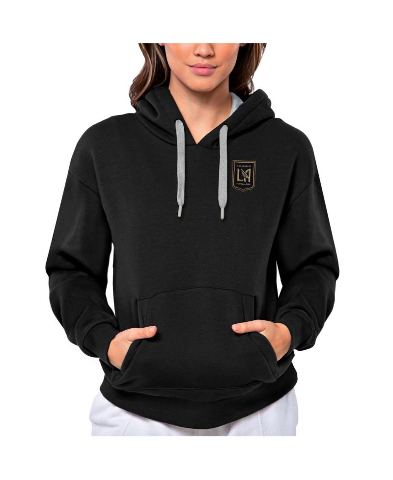 Women's Black LAFC Team Logo Victory Pullover Hoodie