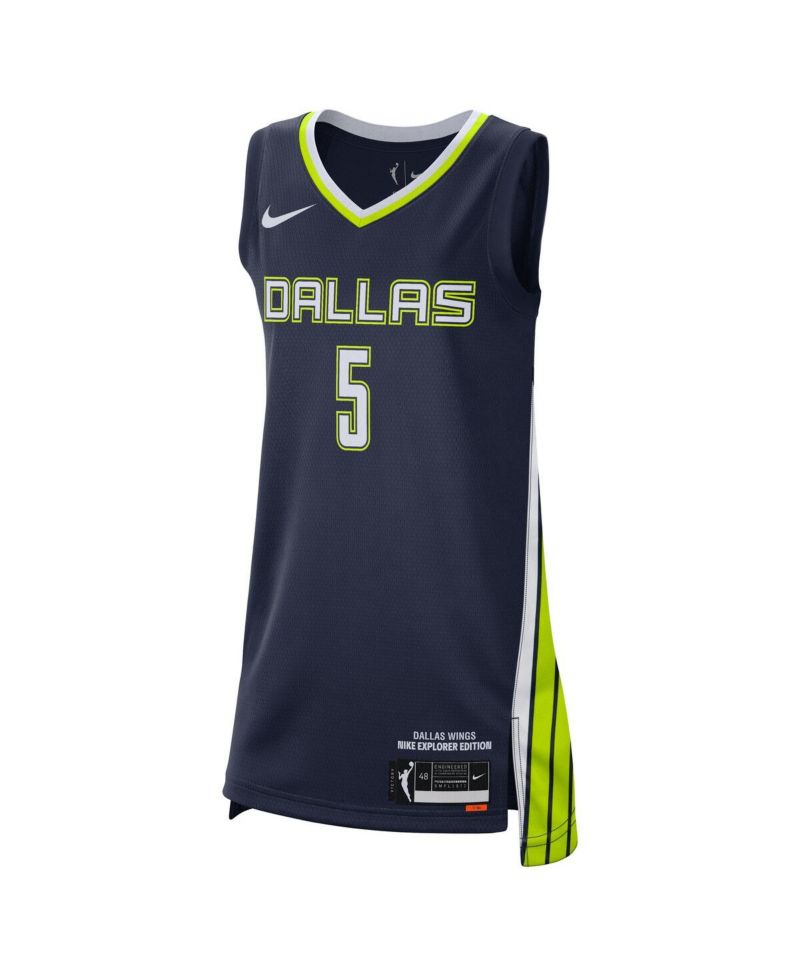 Men's and Women's Paige Bueckers Navy Dallas Wings 2025 WNBA Draft Explorer Edition Victory Player Jersey