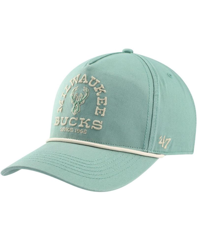 Men's Green Distressed Milwaukee Bucks Canyon Ranchero Hitch Adjustable Hat