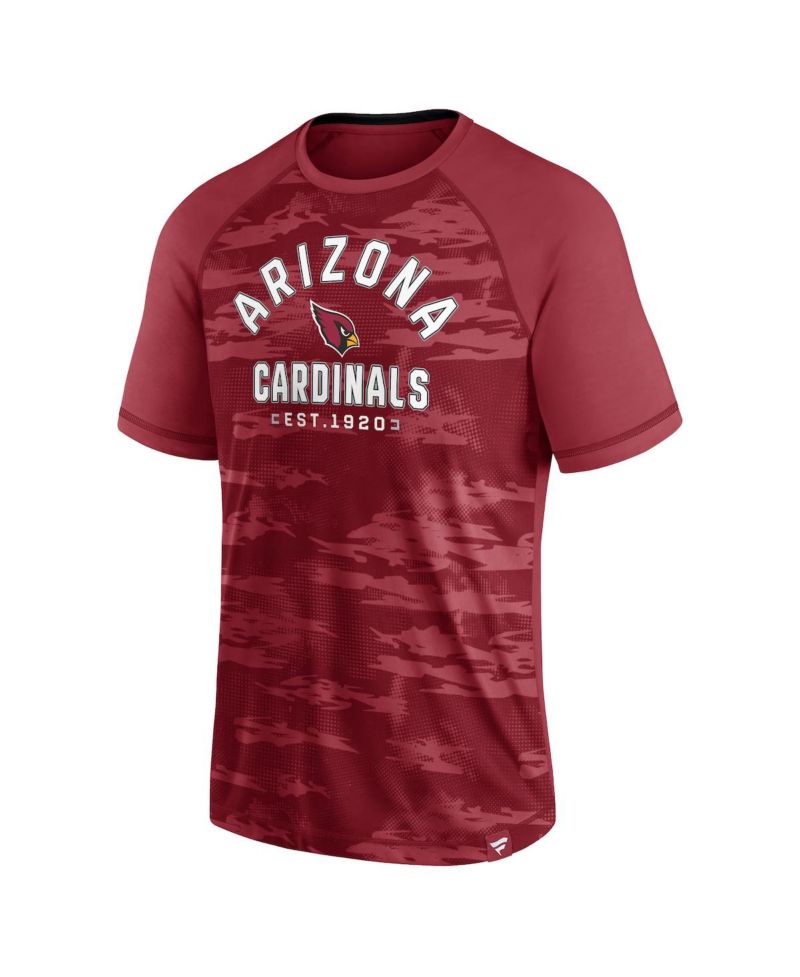 Men's Cardinal Arizona Cardinals Hail Mary Raglan T-shirt